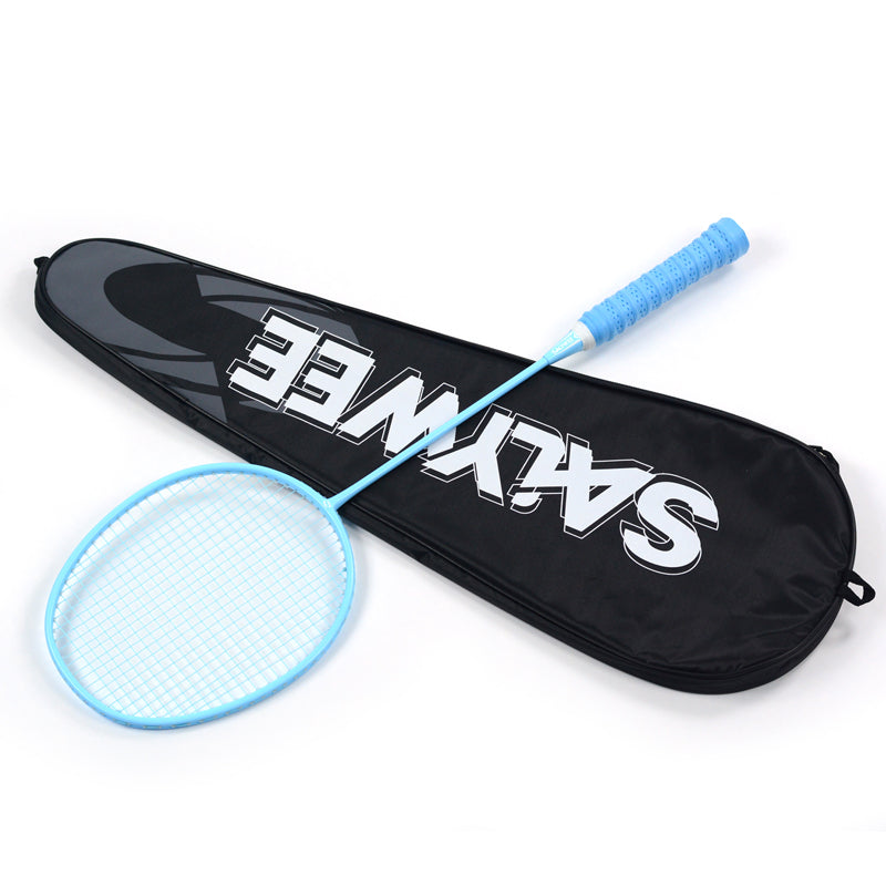 SALYWEE Candy 4U Carbon Fiber Badminton Racket, 3 Vivid Colors Blue / Green / Fluorescent Yellow, 22‑26LBS, Beginner & Amateur Recreation Use