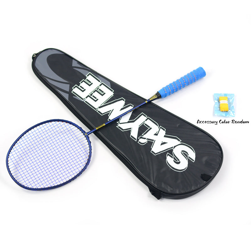 SALYWEE Bamboo Neutral Balance Full Carbon Badminton Racket Pre‑Strung 4U, 295±5mm Balance Point, 675±5mm Standard Length For All‑Round Play