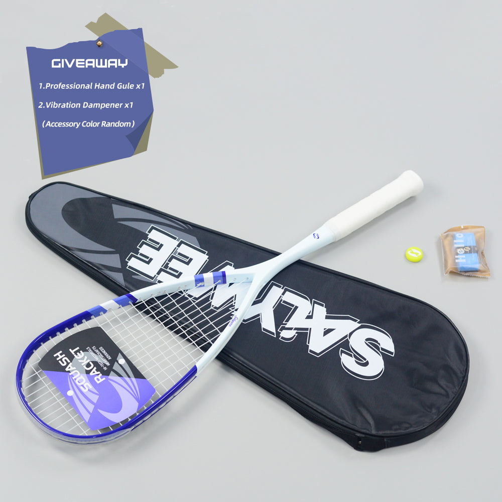 SALYWEE SKY.X SY1027 Squash Racket 40T Carbon Fiber 508cm² Head Size 370mm Balance Point 690mm Length Competition Squash Racquet