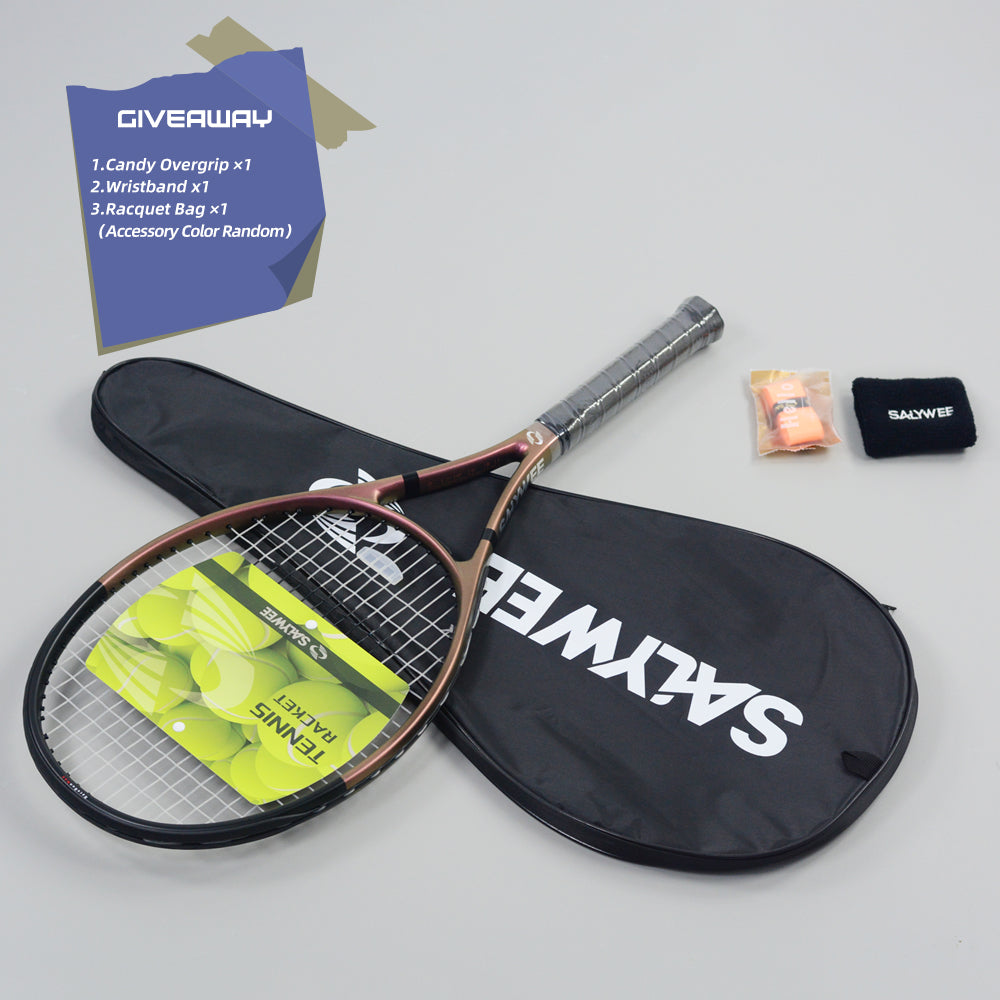 SALYWEE RACERUN MAX SY1117MAX Tennis Racket | Aluminum Carbon 295g 102in² 16×19 Pre-Strung Adult Racquet