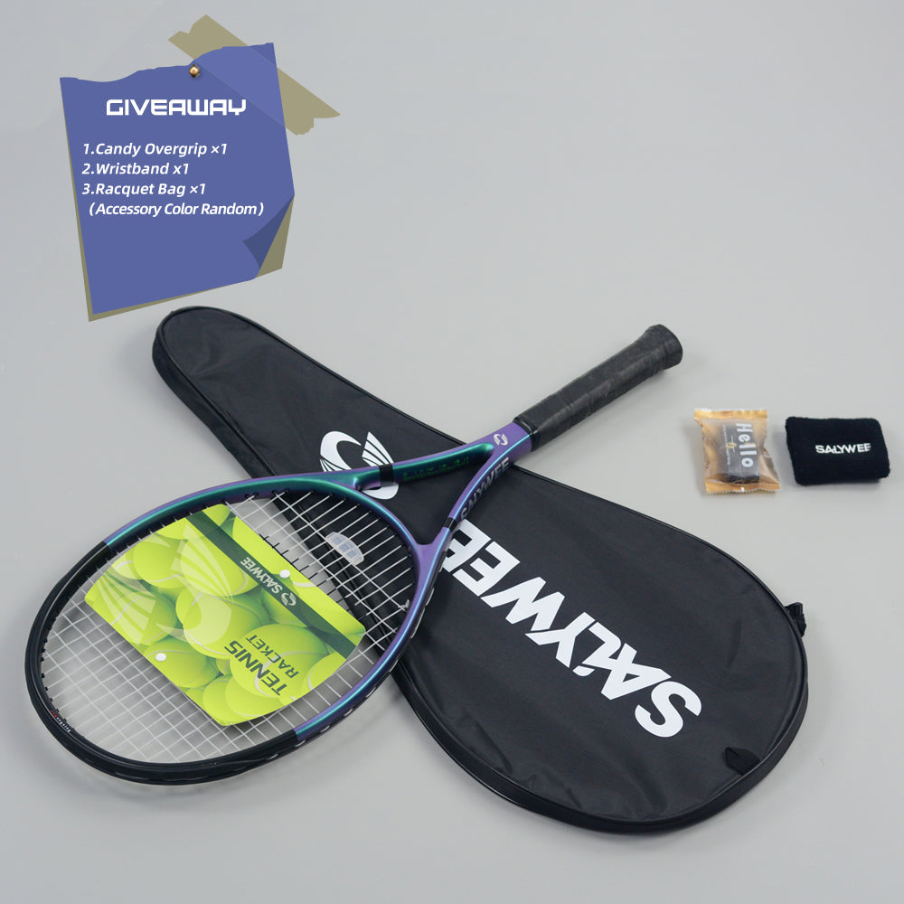SALYWEE RACERUN MAX SY1117MAX Tennis Racket | Aluminum Carbon 295g 102in² 16×19 Pre-Strung Adult Racquet