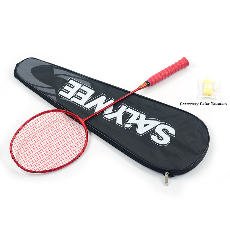 SALYWEE TWIST SY909 Pre‑Strung Full Carbon Fiber Badminton Racket 75±5g, 290±5MM Balance, 675±5MM Length for Daily Training & Competition