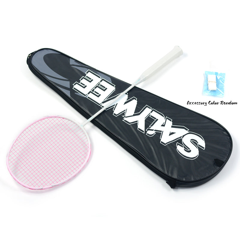 SALYWEE SU7 Pre‑Strung Full Carbon Badminton Racket 4U, 3‑Color Selection, 295±5MM Balance, Suitable For New Players And Hobby‑Level Enthusiasts
