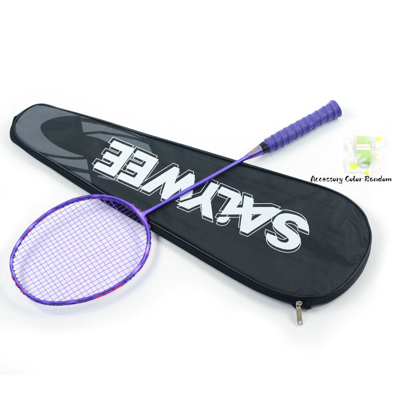 SALYWEE TWIST SY909 Pre‑Strung Full Carbon Fiber Badminton Racket 75±5g, 290±5MM Balance, 675±5MM Length for Daily Training & Competition