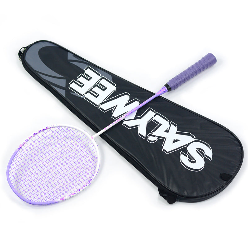 SALYWEE Blossom Rain SY905 Badminton Racket Composite Carbon 5U Light‑Weight Elegant Floral Frame Blue Purple Red Pink For Women Players