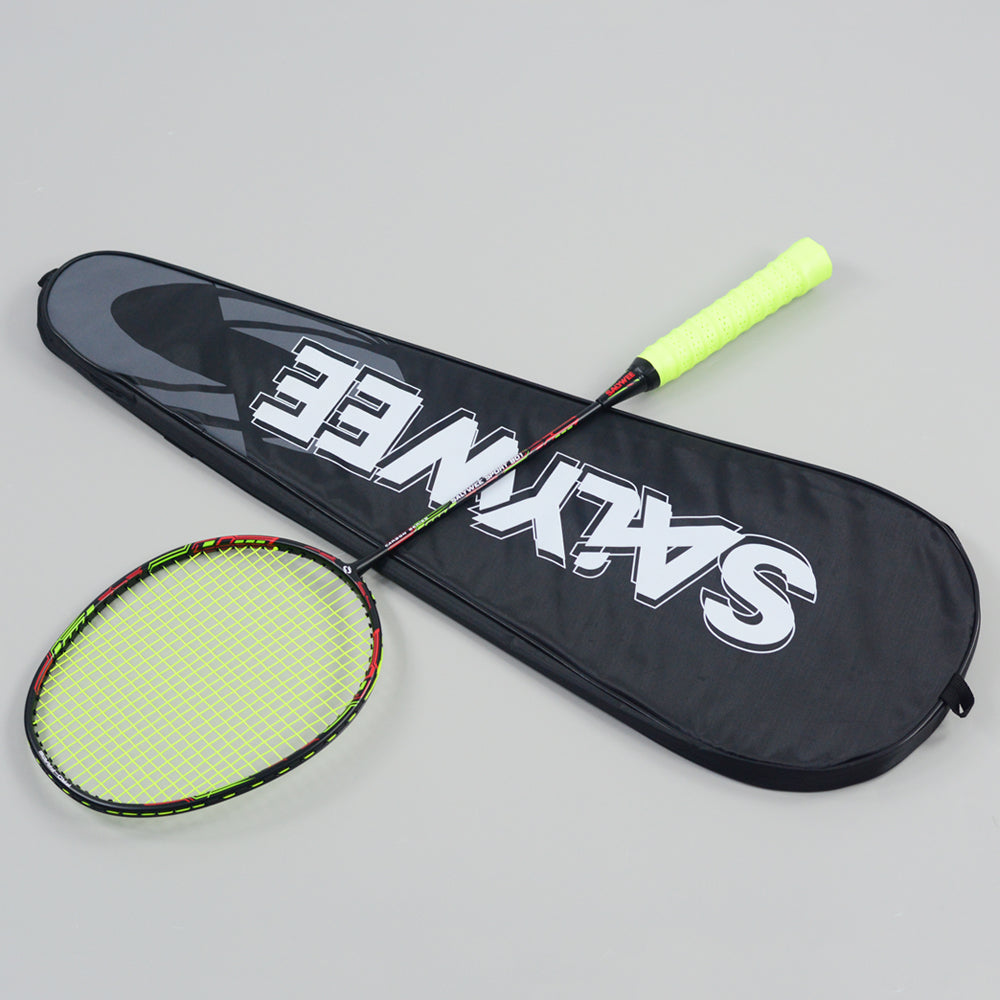 SALYWEE Torpedo SY901 Pre‑Strung Carbon Badminton Racket Lightweight Full‑Size Frame for Backyard & Weekend Recreational Badminton Games